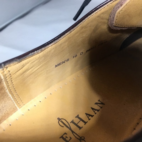 3/$30 Cole Haan Cap Toe Oxford Dark Burgundy shoes - Picture 6 of 8